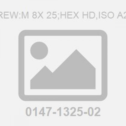 Screw:M 8X 25;Hex Hd,Iso A2-70